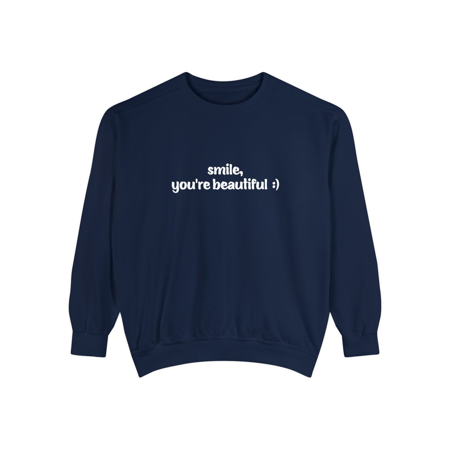 smile, you're beautiful :) | unisex premium sweatshirt